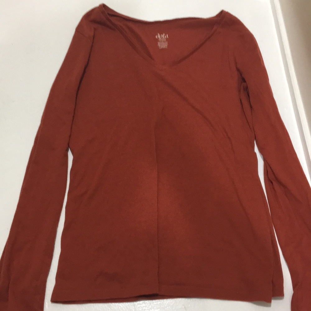Rust red long sleeve